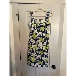 CDG Dress Sleeveless Size M 8/10 Cruise Wear  Navy and Green